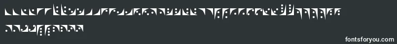 Шрифт Nox – белые шрифты на чёрном фоне