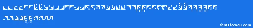 フォントNox – 青い背景に白い文字