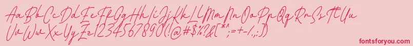 fuente Fattana Regular Italic Font by 7NTypes – Fuentes Rojas Sobre Fondo Rosa