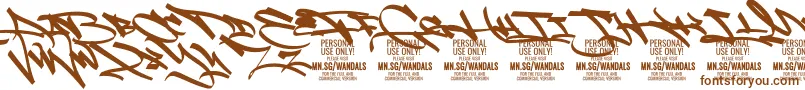 FatWandalsAlt PERSONAL Font – Brown Fonts