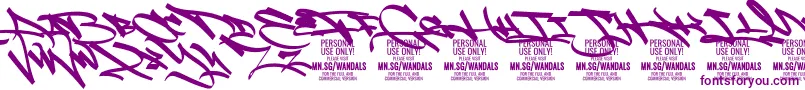 FatWandalsAlt PERSONAL Font – Purple Fonts