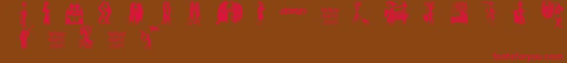FD  J Borges 2 OT Font – Red Fonts on Brown Background