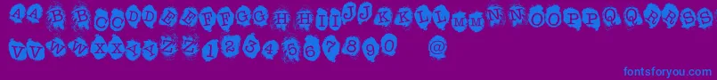 En savoir plus sur la police FE Fingerprints Inside Police FE Fingerprints Inside – polices bleues sur fond violet