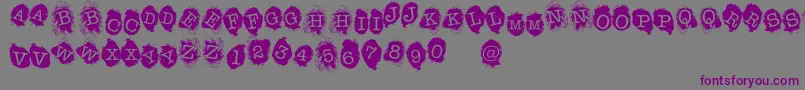 FE Fingerprints Inside Font – Purple Fonts on Gray Background