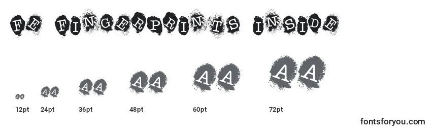 FE Fingerprints Inside Font Sizes