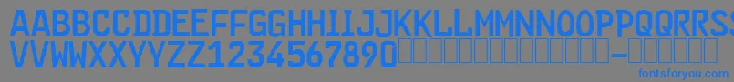 fuente FE FONT – Fuentes Azules Sobre Fondo Gris