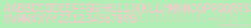 FE FONT Font – Pink Fonts on Green Background