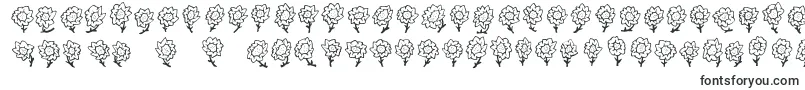 FE Majas Flowers Font – Nature Fonts