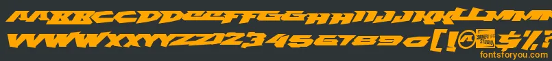 fear No more Font – Orange Fonts on Black Background