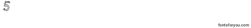Fearless Coyne Hollow-Schriftart – Schriften für die Ziffer 5
