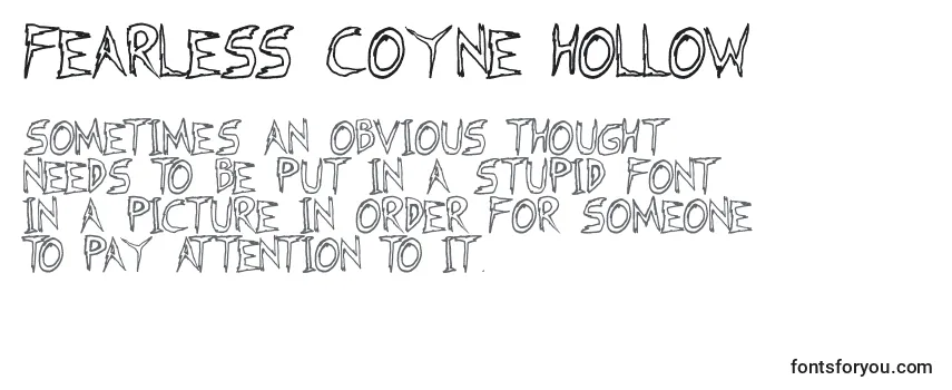 Fearless Coyne Hollow Font
