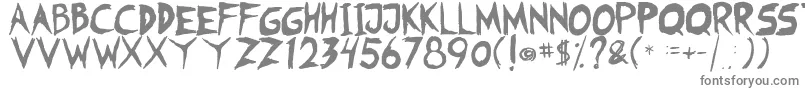 フォントFearless Coyne Shadow – 白い背景に灰色の文字