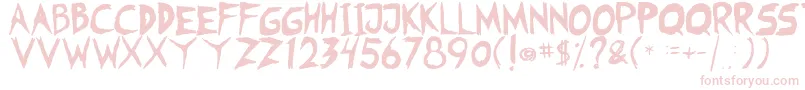 Fearless Coyne Shadow Font – Pink Fonts on White Background