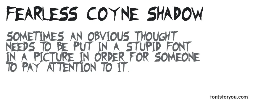 フォントFearless Coyne Shadow