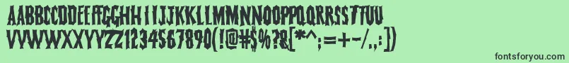 FearlessVampireKillers Font – Black Fonts on Green Background