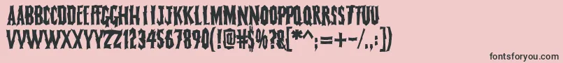 FearlessVampireKillers Font – Black Fonts on Pink Background