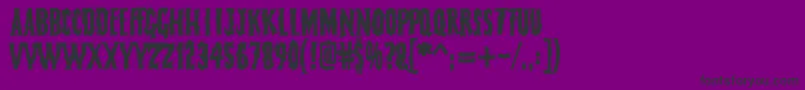 FearlessVampireKillers Font – Black Fonts on Purple Background