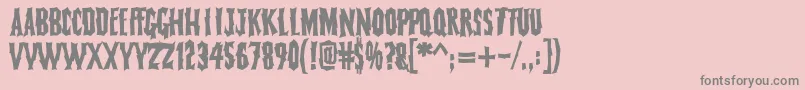 FearlessVampireKillers Font – Gray Fonts on Pink Background