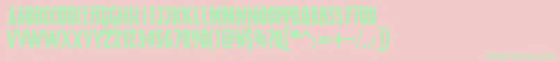 FearlessVampireKillers Font – Green Fonts on Pink Background