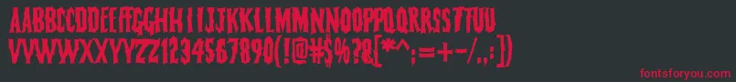 FearlessVampireKillers Font – Red Fonts on Black Background
