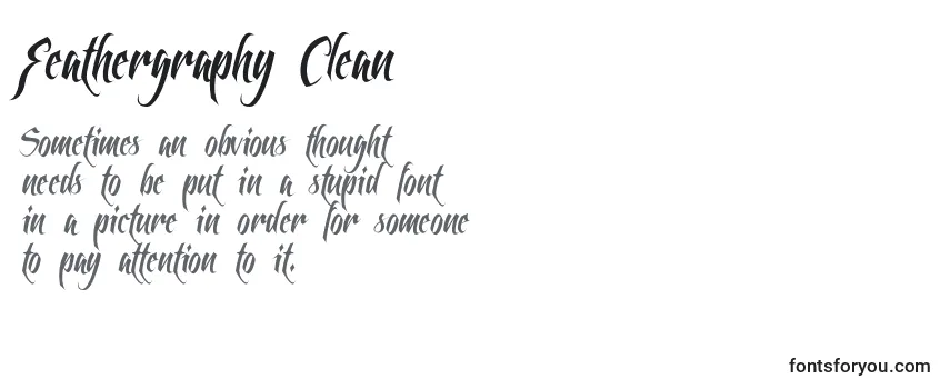 Feathergraphy Clean Font