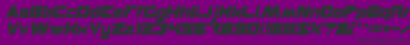 FEATURED Bold Italic-fontti – mustat fontit violetilla taustalla