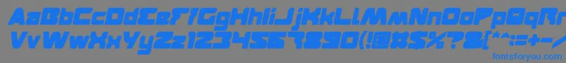 FEATURED Bold Italic Font – Blue Fonts on Gray Background