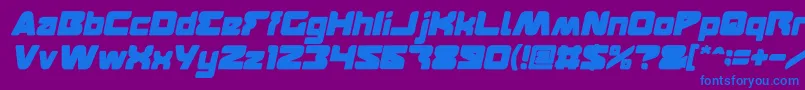 FEATURED Bold Italic Font – Blue Fonts on Purple Background