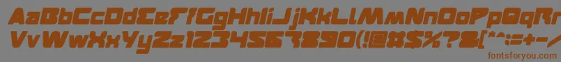 FEATURED Bold Italic Font – Brown Fonts on Gray Background