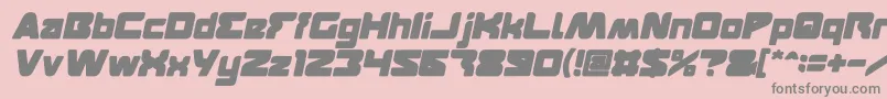 FEATURED Bold Italic Font – Gray Fonts on Pink Background