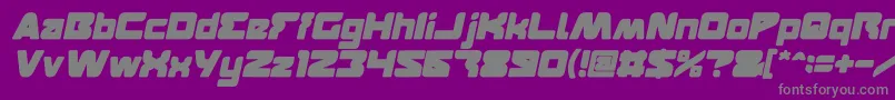 FEATURED Bold Italic-Schriftart – Graue Schriften auf violettem Hintergrund