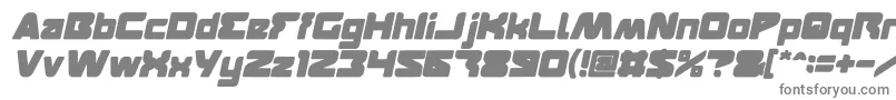 FEATURED Bold Italic Font – Gray Fonts on White Background