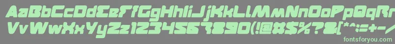 FEATURED Bold Italic Font – Green Fonts on Gray Background