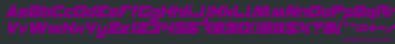 FEATURED Bold Italic-Schriftart – Violette Schriften auf schwarzem Hintergrund