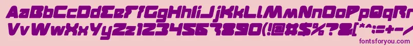 fuente FEATURED Bold Italic – Fuentes Moradas Sobre Fondo Rosa