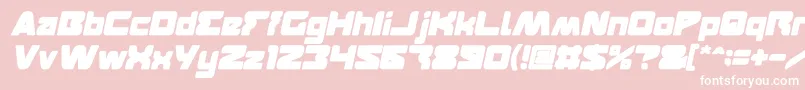 FEATURED Bold Italic Font – White Fonts on Pink Background