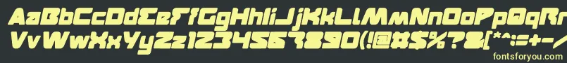 FEATURED Bold Italic-fontti – keltaiset fontit mustalla taustalla