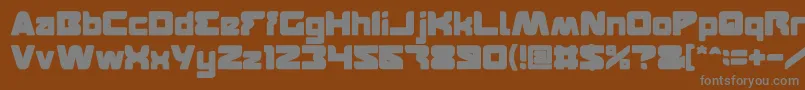 Шрифт FEATURED Bold – серые шрифты на коричневом фоне