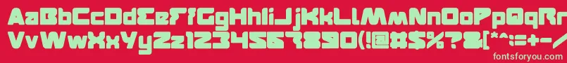 FEATURED Bold Font – Green Fonts on Red Background