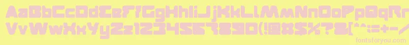 FEATURED Bold Font – Pink Fonts on Yellow Background