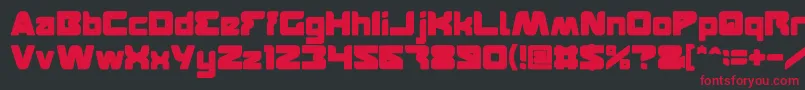 FEATURED Bold Font – Red Fonts on Black Background