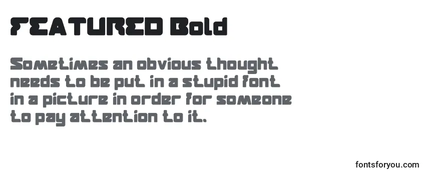 FEATURED Bold Font