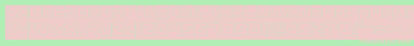 FEATURED Hollow Inverse Font – Pink Fonts on Green Background