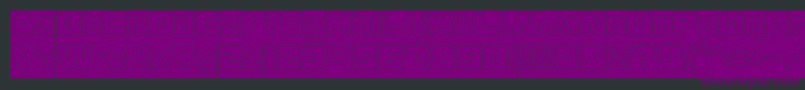 FEATURED Hollow Inverse Font – Purple Fonts on Black Background