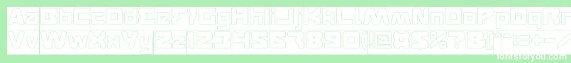FEATURED Hollow Inverse Font – White Fonts on Green Background