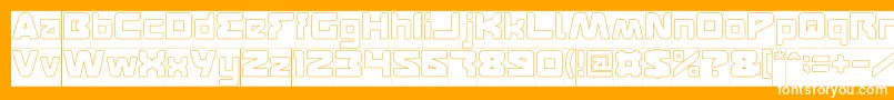 FEATURED Hollow Inverse Font – White Fonts on Orange Background