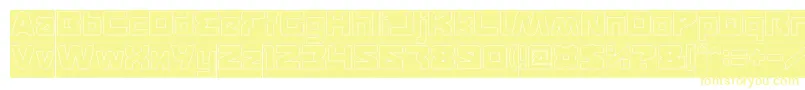 FEATURED Hollow Inverse Font – Yellow Fonts on White Background
