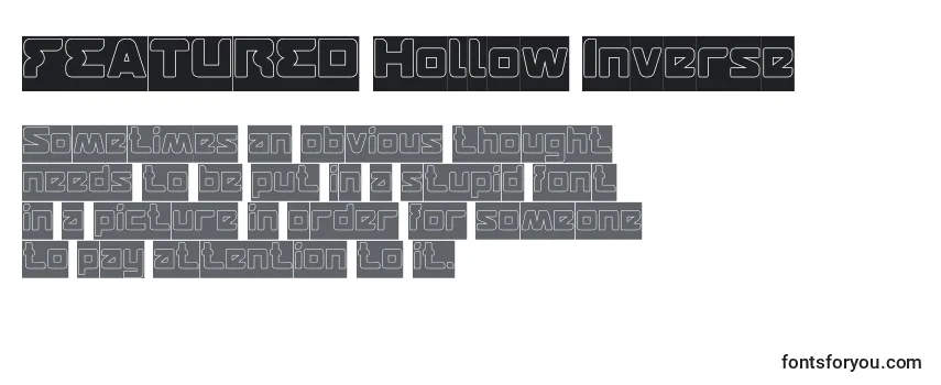 FEATURED Hollow Inverse Font