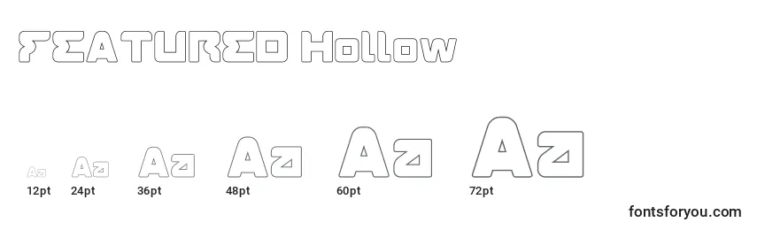 Размеры шрифта FEATURED Hollow