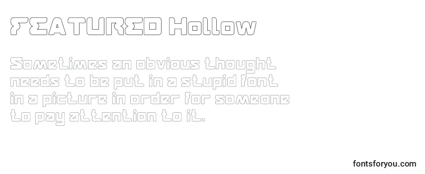 Шрифт FEATURED Hollow